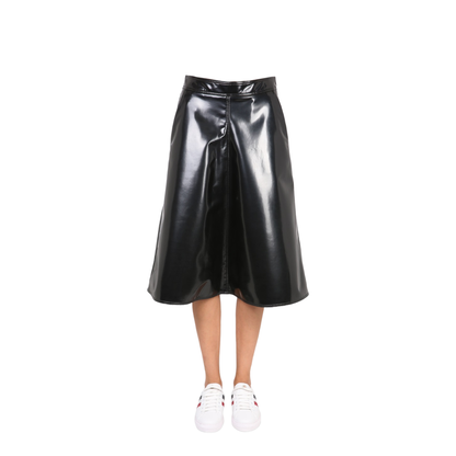 Patent-Effect A-Line Skirt - Image 1