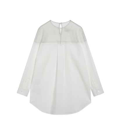 High-Cut Cotton Poplin Shirt - Image 2