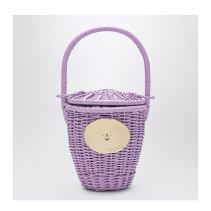 Iconic Bucket Bag Wicker Bucket Bag - Lilac - Image 1
