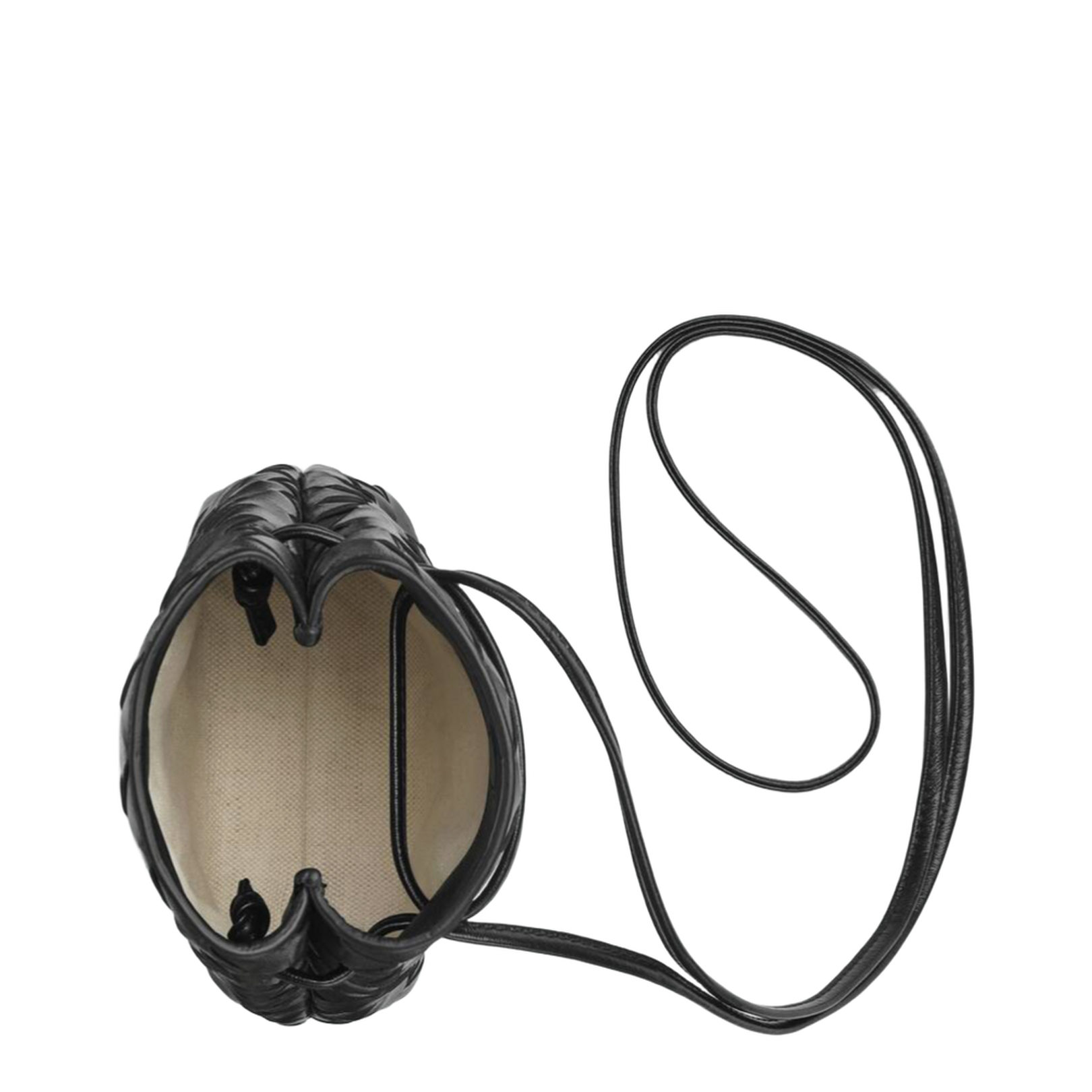 Andiamo Leather Bucket Bags - Black - Image 5