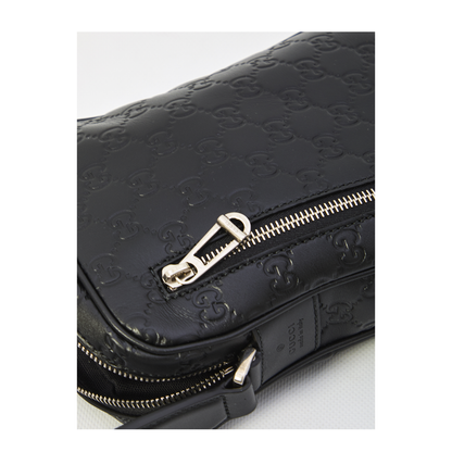 GG Emblem Small Calfskin Crossbody Bag - Black - Image 4