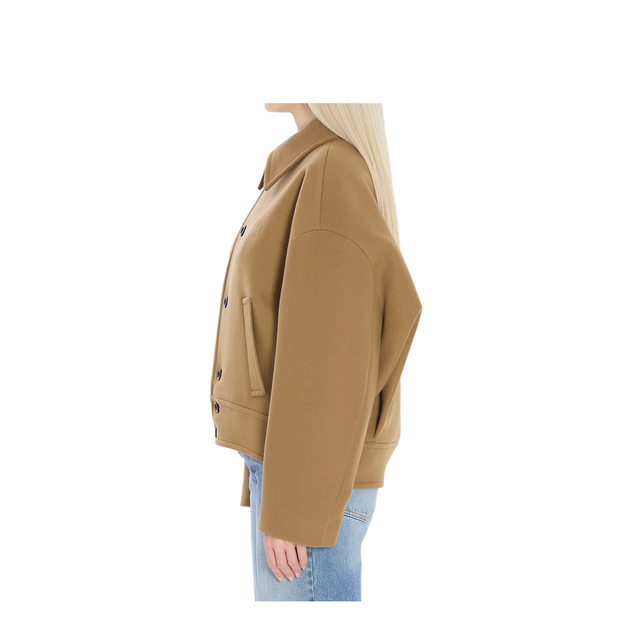 Wool and Cashmere Bomber Jacket - Image 3