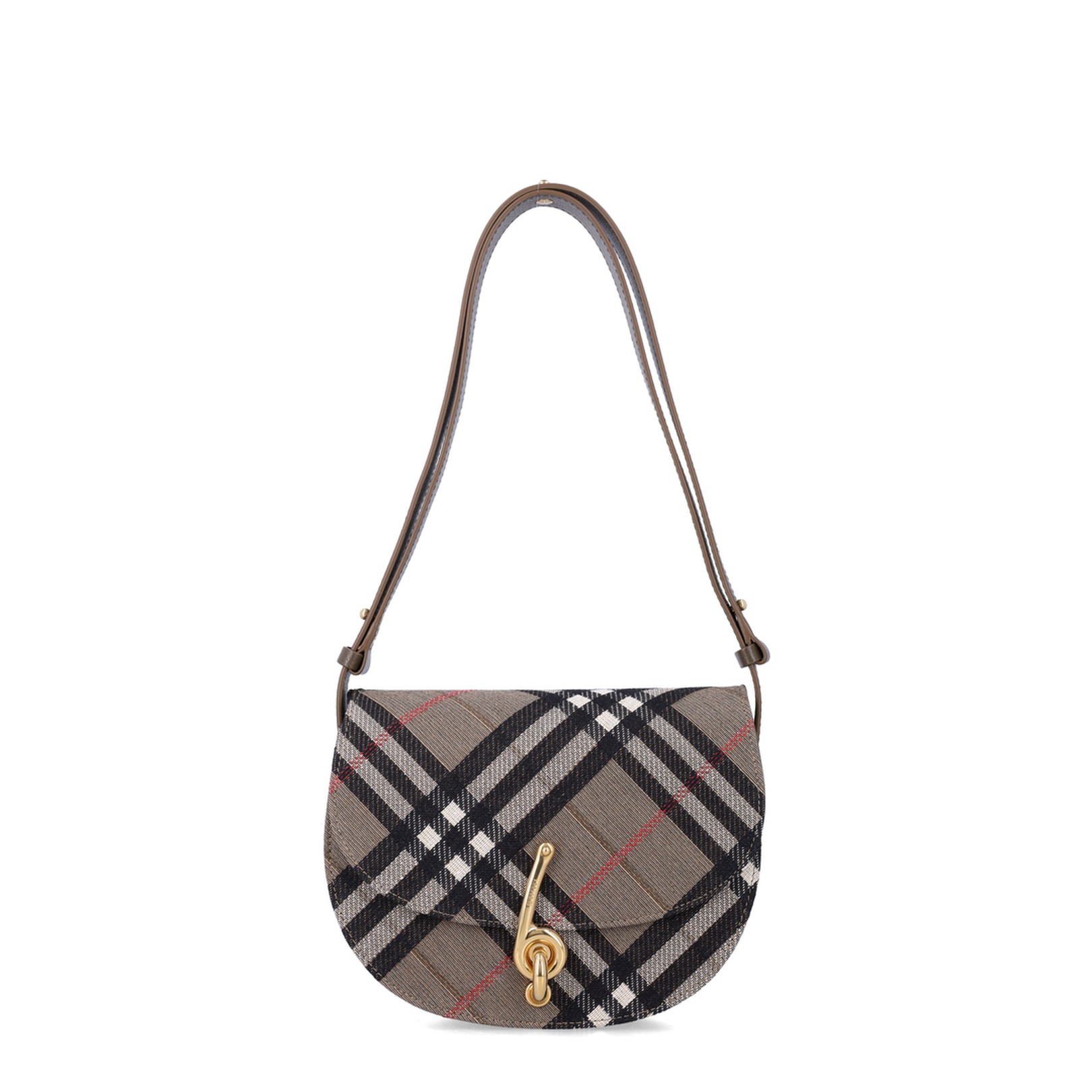 Bridle Small Shoulder Bag Canvas and Leather Jacquard - Image 1