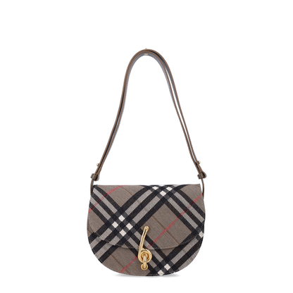 Bridle Small Shoulder Bag Canvas and Leather Jacquard - Image 1