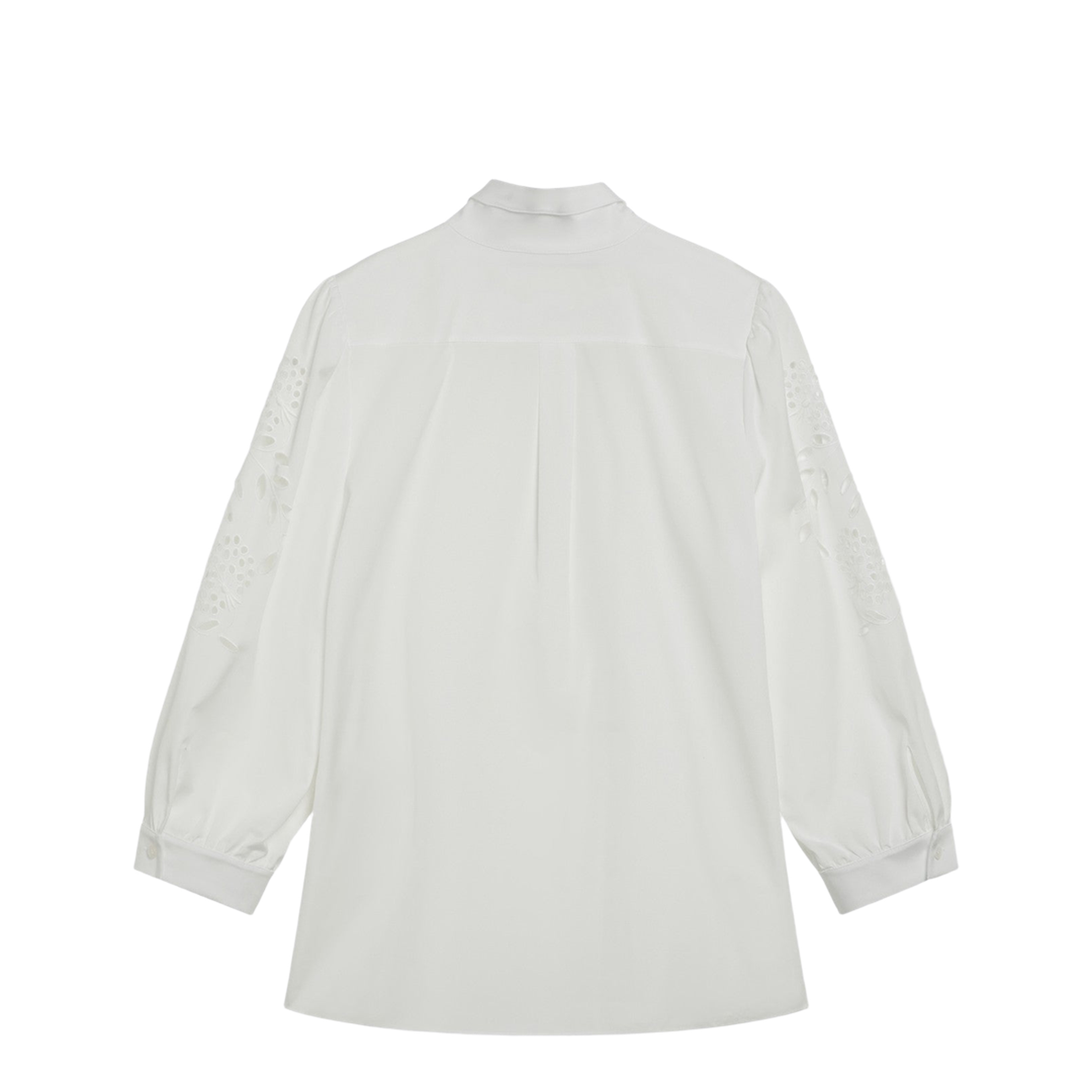 White Shirt with Sangallo Embroidery - Image 2