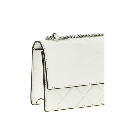 Fleming Small Leather Shoulder Bag - Blanc - Image 3