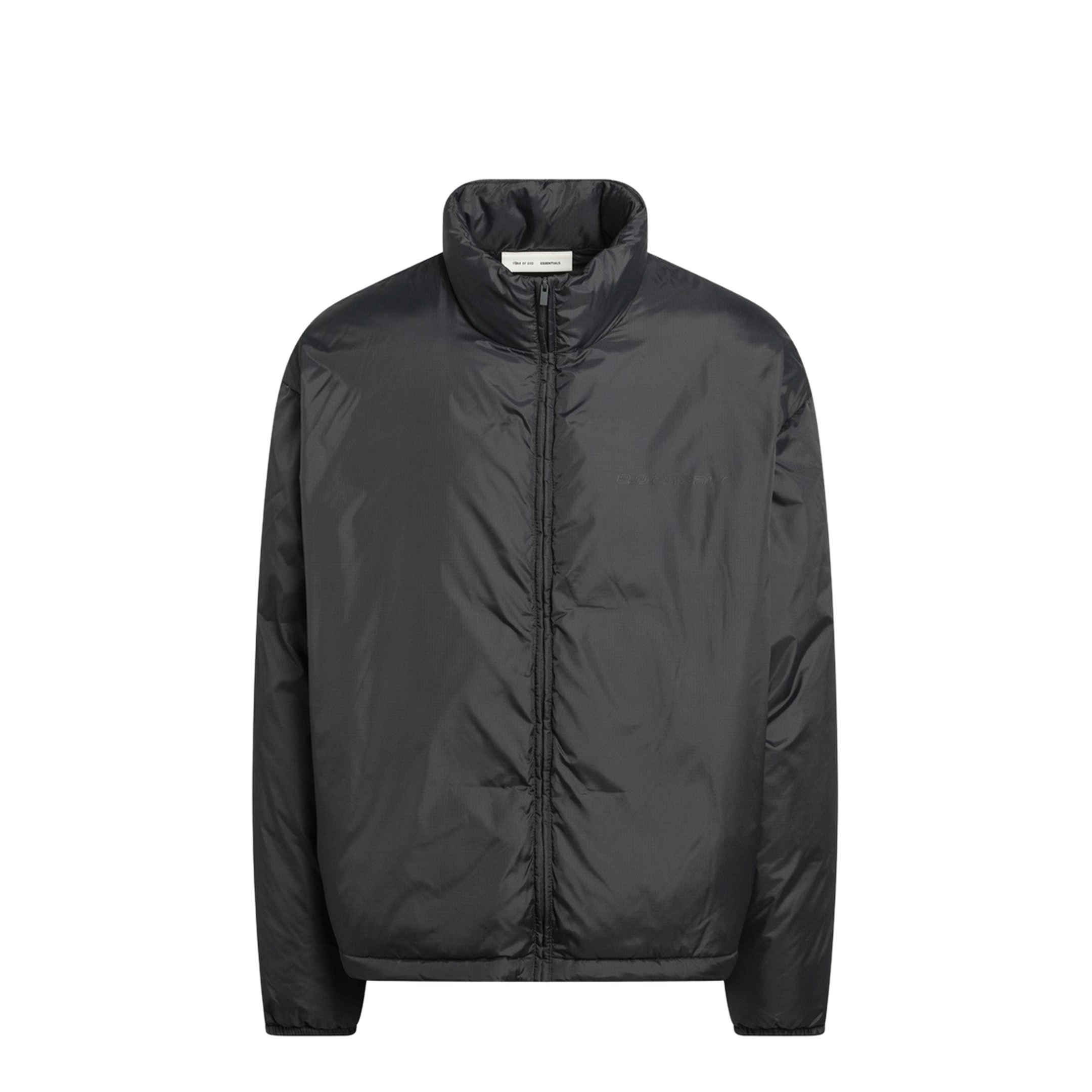 Grey Padded Ripstop Nylon Jacket - Image 1