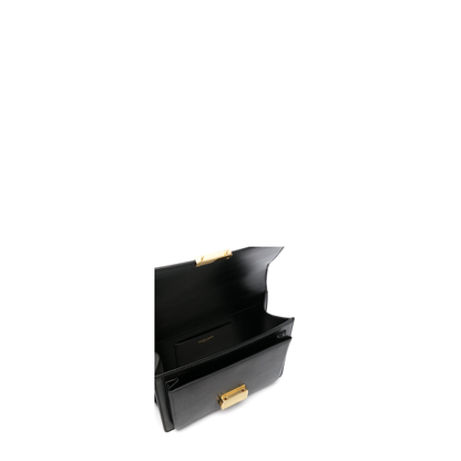 Black Leather Venezia Handbag - Image 3