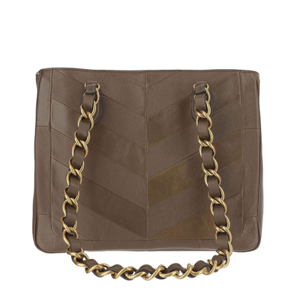 Laseine Small Nappa Leather Shopping Bag - Patchwork Multicolor - Image 3