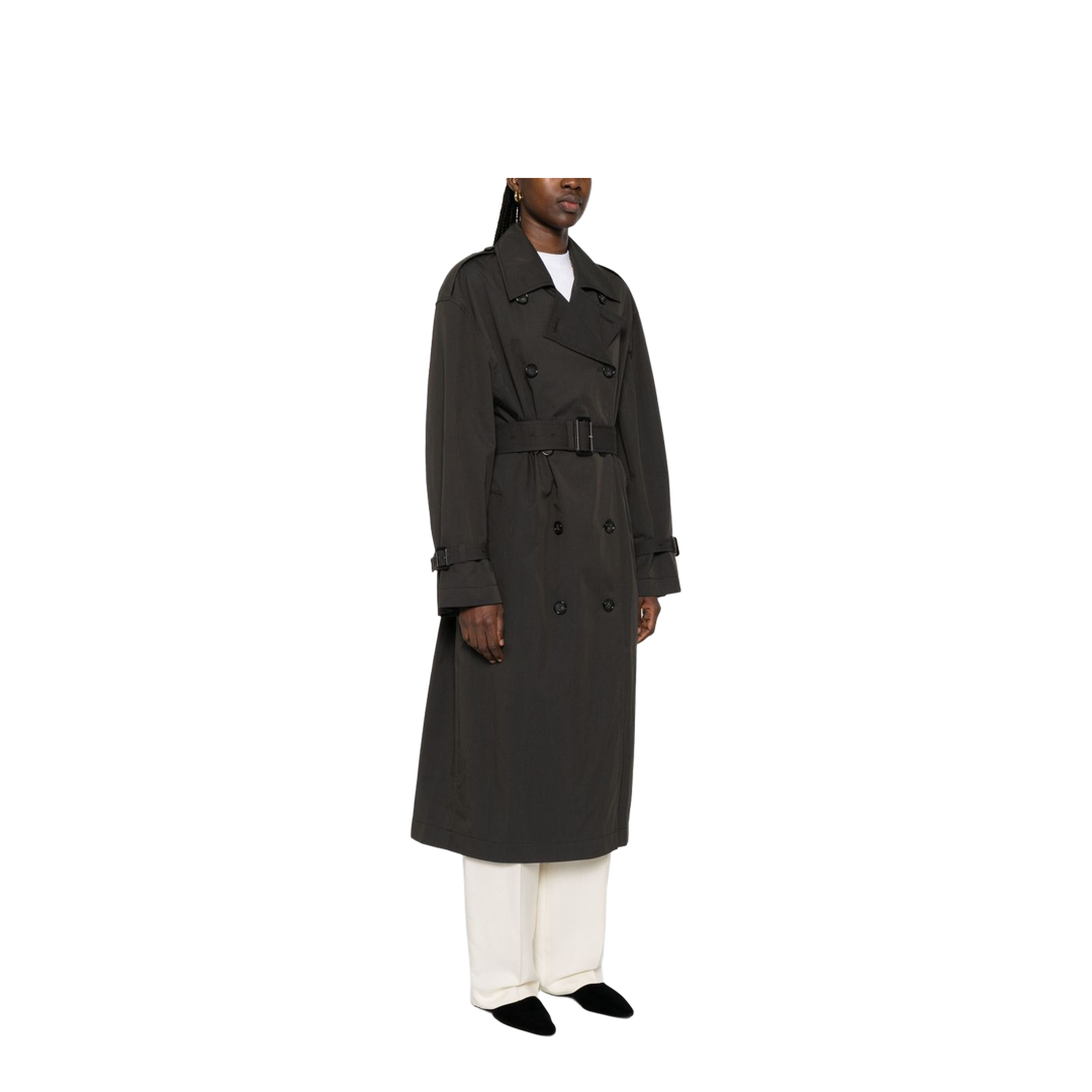 Cotton Blend Trench Coat - Image 5