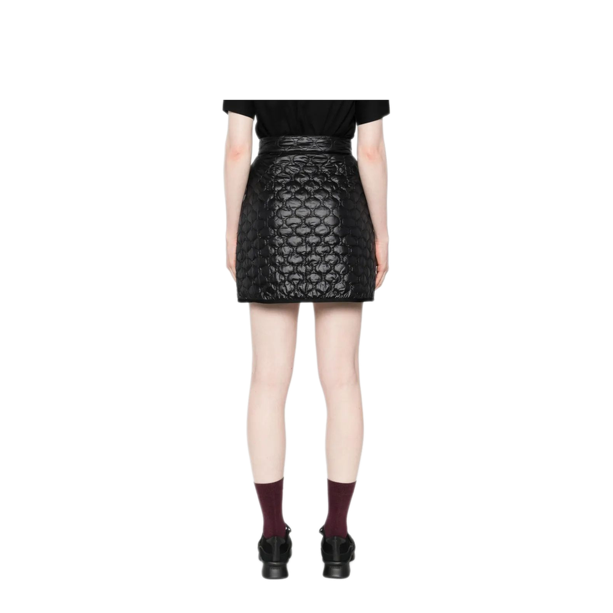 Square-Quilted Padded Mini Skirt - Image 4