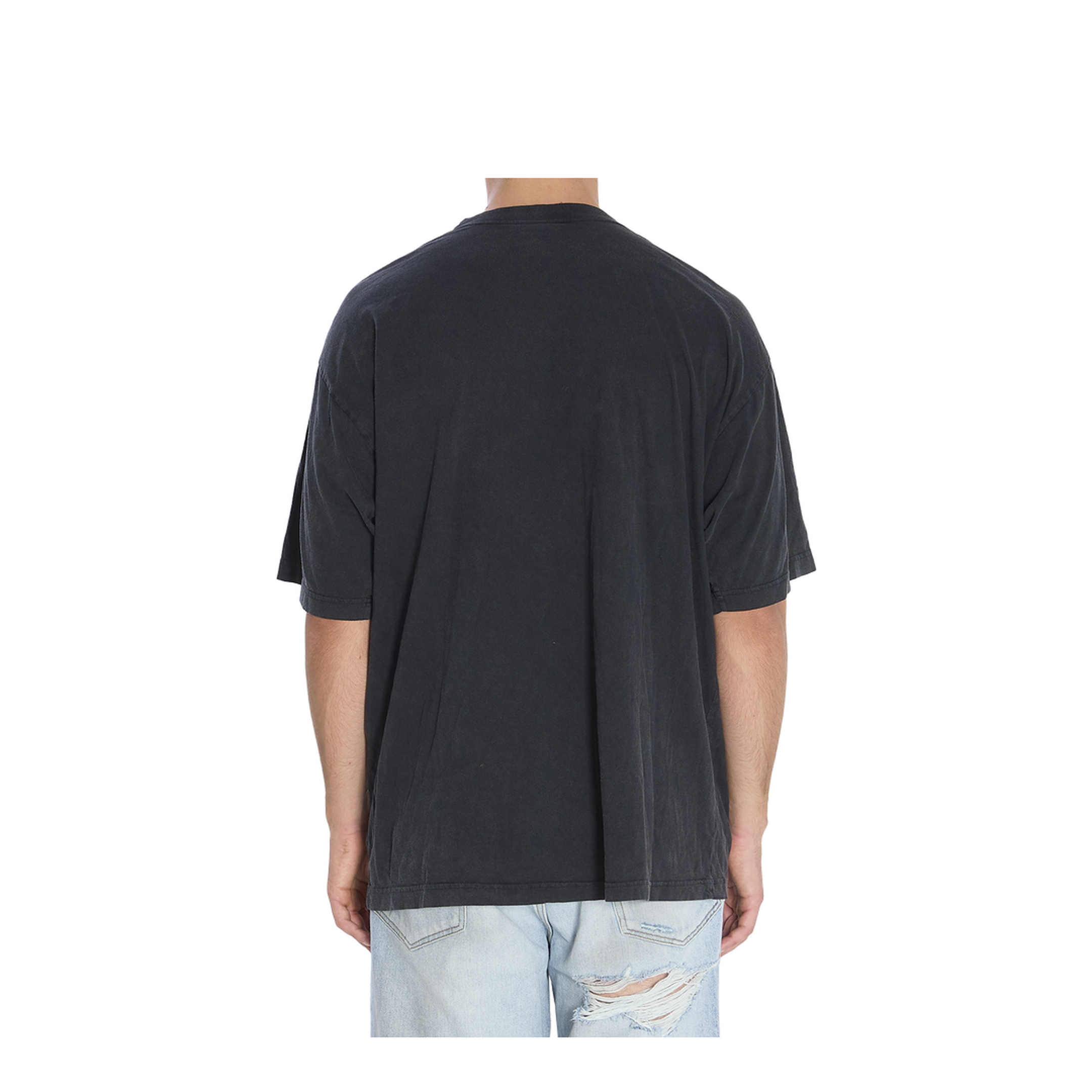 Bb Icon Stencil T-shirt Medium Fit in Faded Black - Image 4