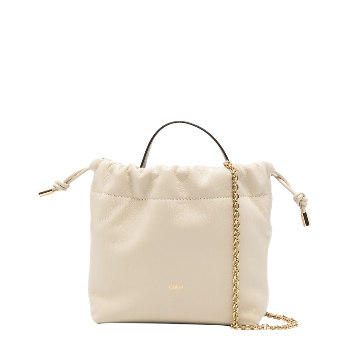 Icons Mini Lambskin Shoulder Bag - Cloudy Cream - Image 1
