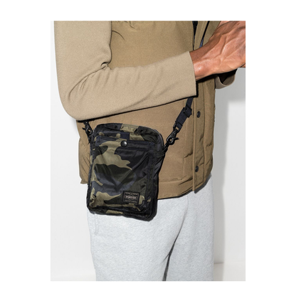 Counter Shade Vertical Nylon Twill Shoulder Bag - Woodland Khaki - Image 2