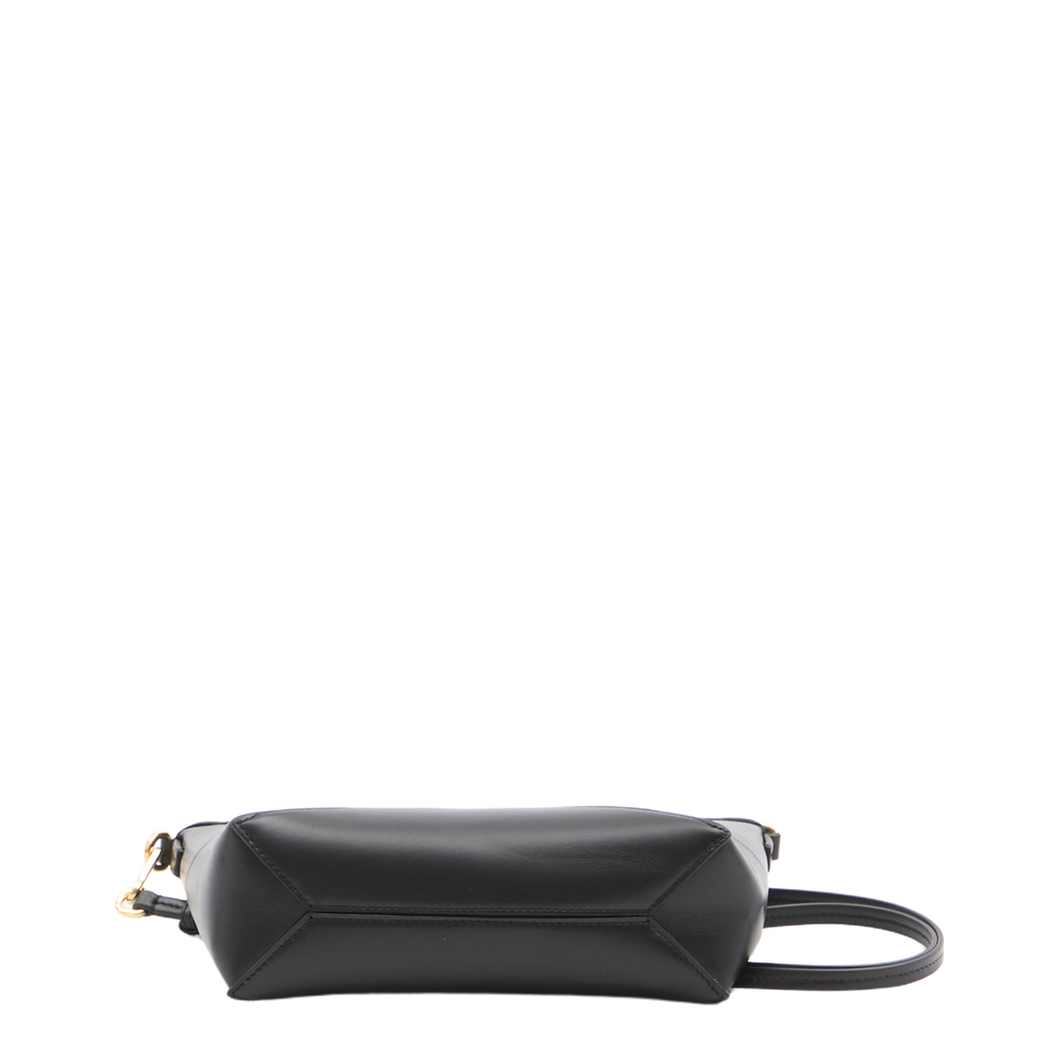 Puzzle Fold Leather Pouch - Black - Image 3