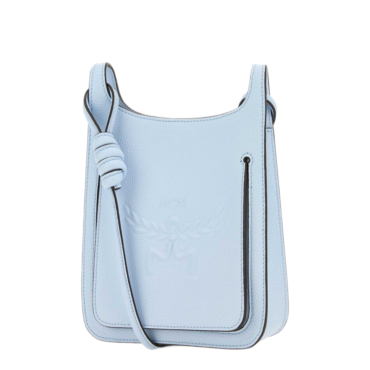 Himmel Mini Leather Hobo Bag - Ancient Blue - Image 2