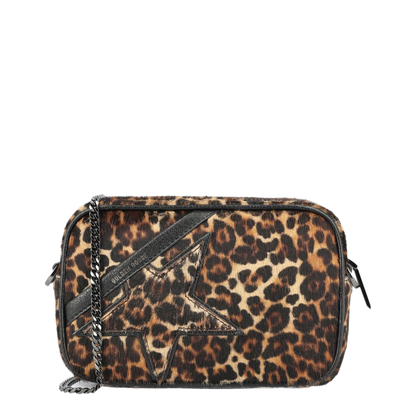 Mini Star Bag Mini Pony Skin Crossbody Bag - Beige, Brown and Black - Image 1