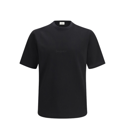 Cotton Jersey T-Shirt with Embroidered Logo - Image 1