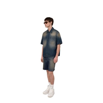 Drawstring Denim Shorts - Image 3