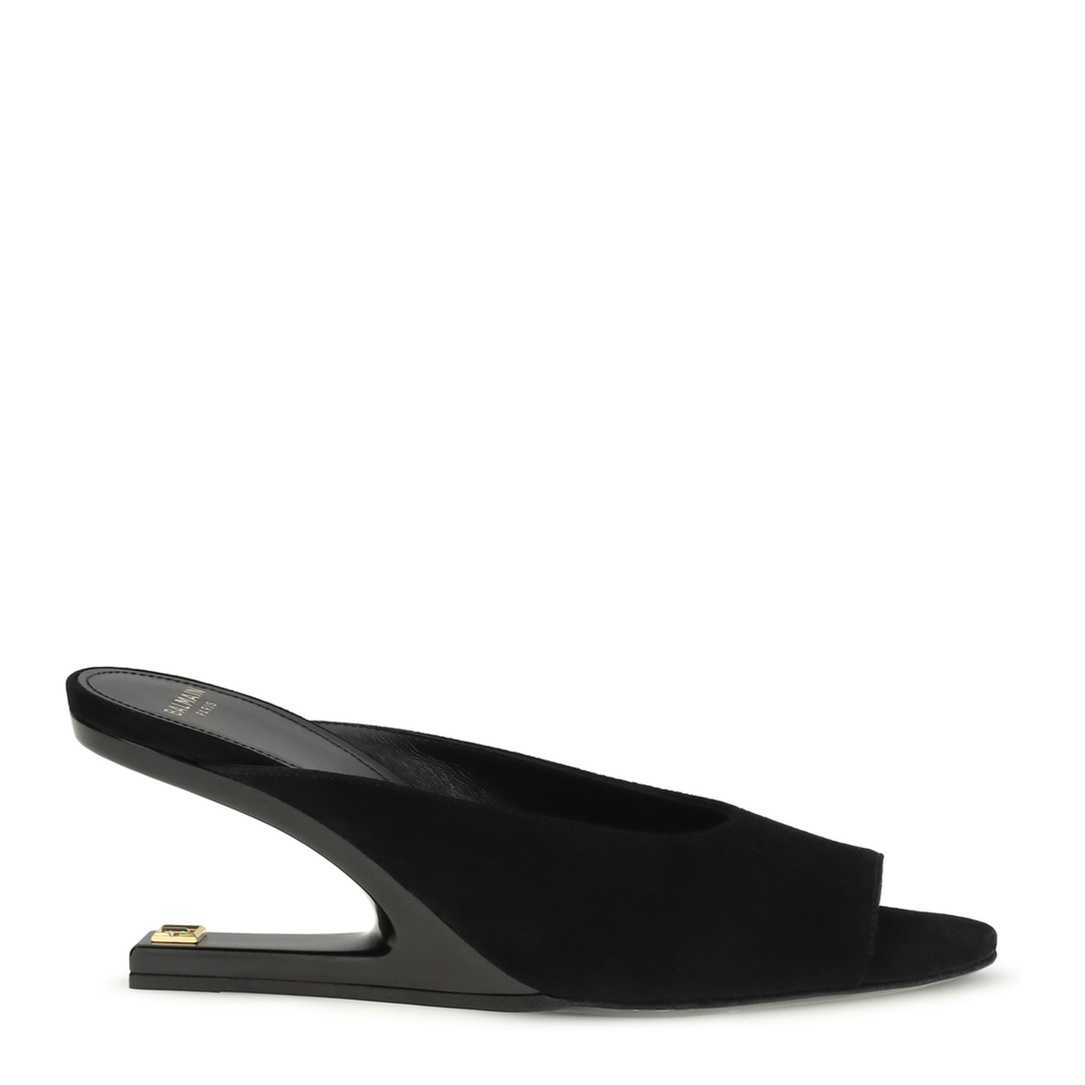 Suede Open Toe Mules - Image 1