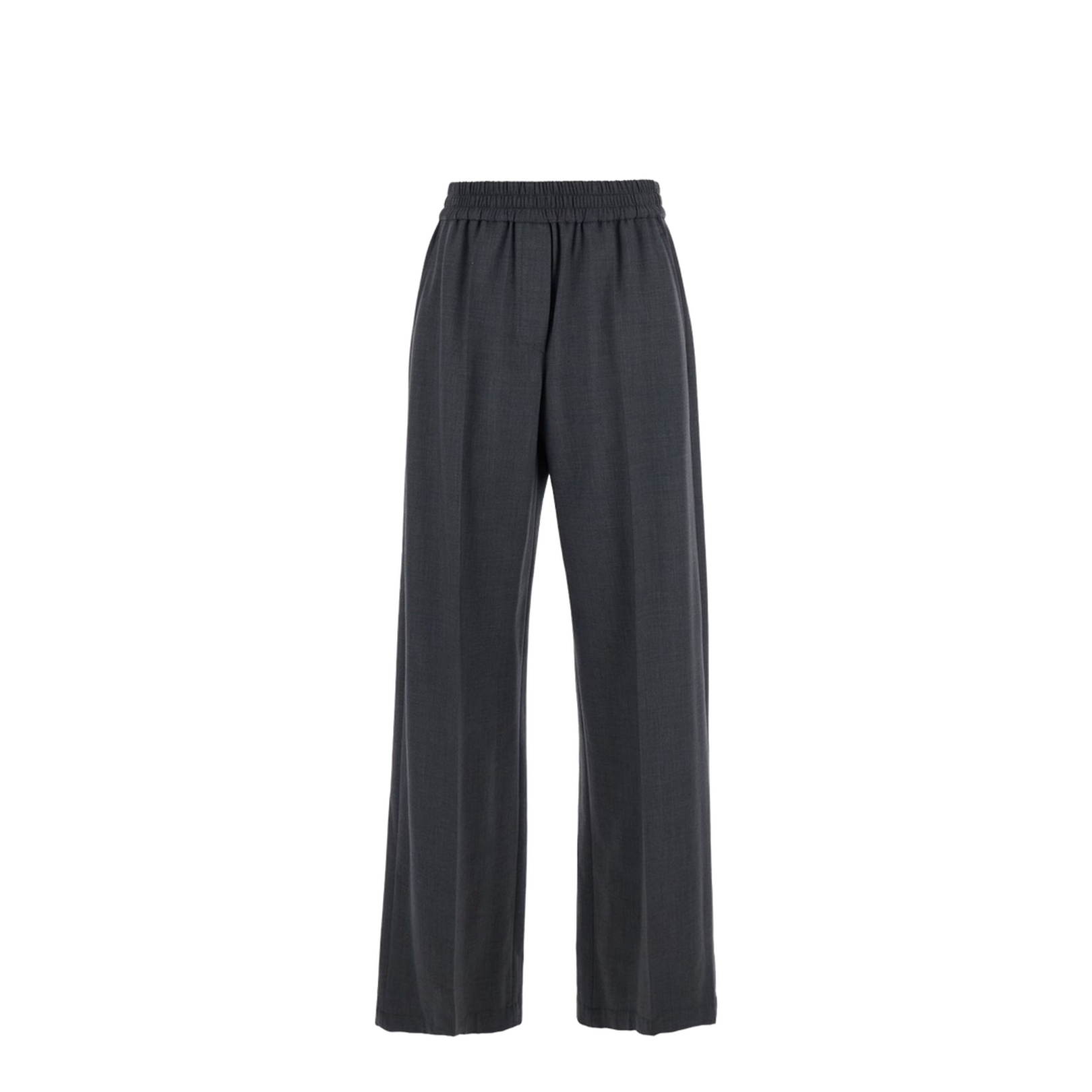 Wool Wide-Leg Trousers - Image 1