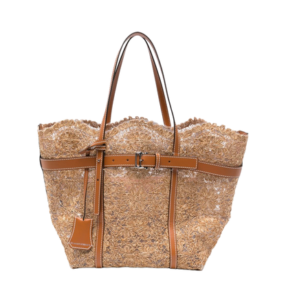 Raffia Tote Bag - Beige - Image 1