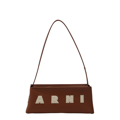 Museo Compact Baguette Bag Calfskin - Moca/Ivory - Image 2