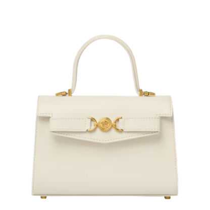 '95 Leather Handbag - White/Gold - Image 1