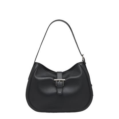 Adjustable Leather Strap with Antique Silver T Buckle - Image 1