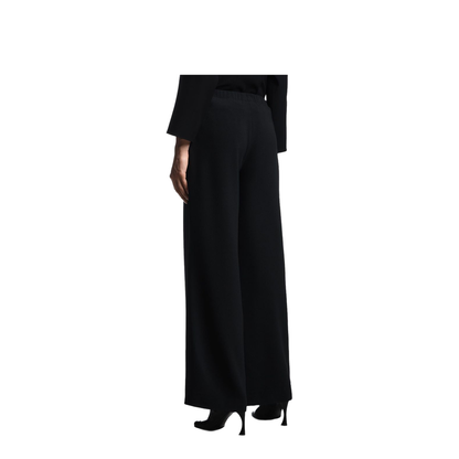 Stretch Sandblasted Fabric Trousers with Pleats - Image 2