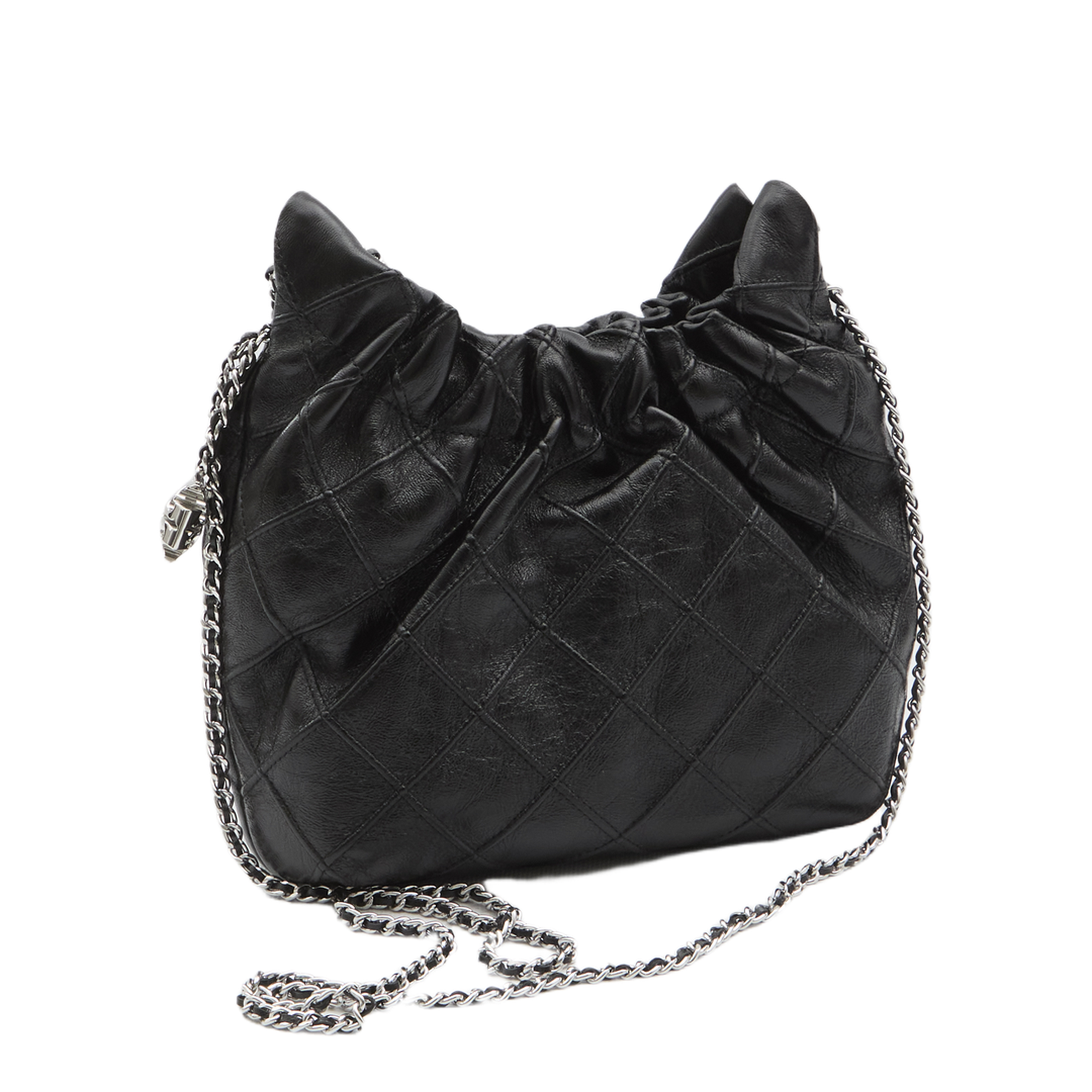 Fleming Mini Leather Hobo Bag - Image 2