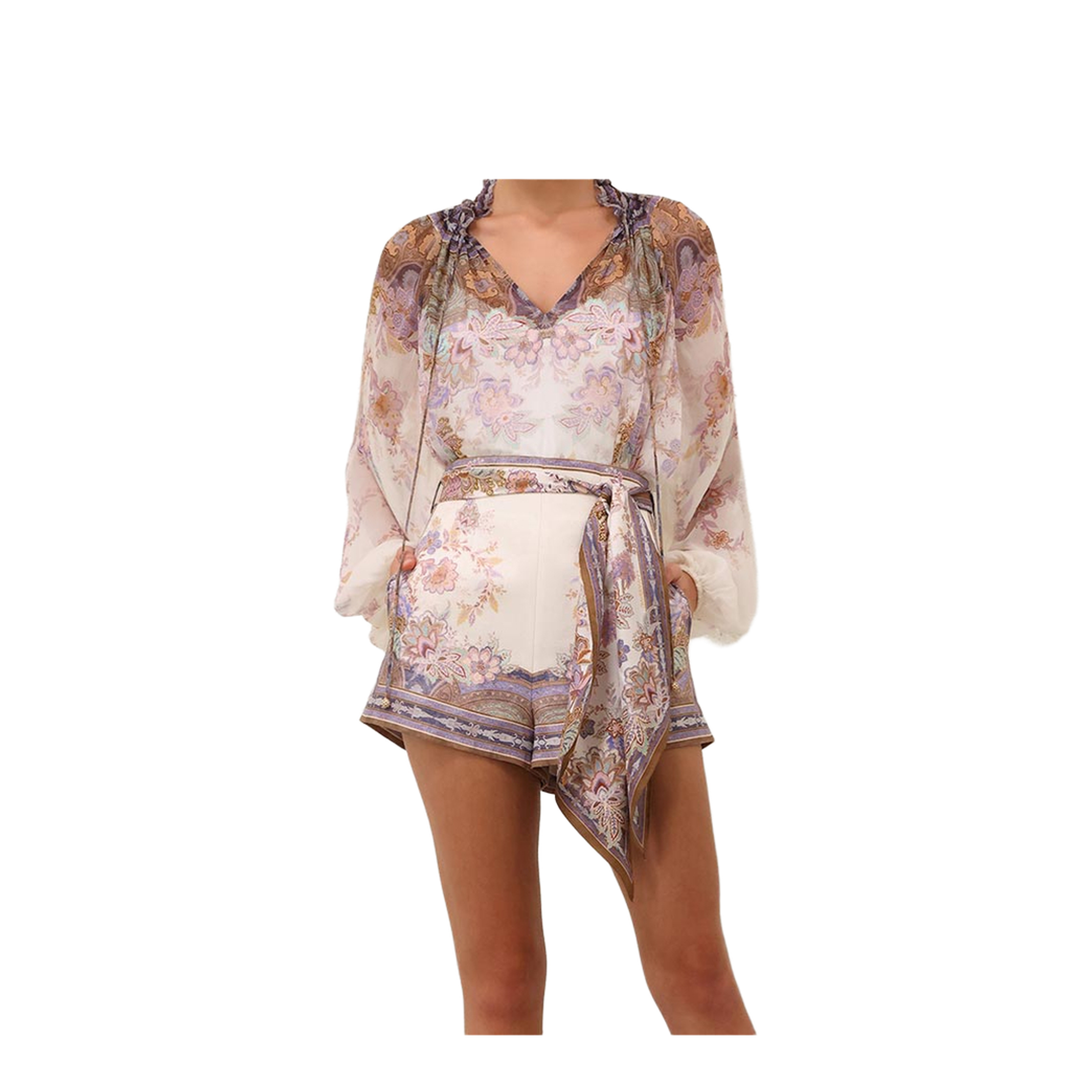 Luna Billow Puffed-Sleeve Blouse - Image 3