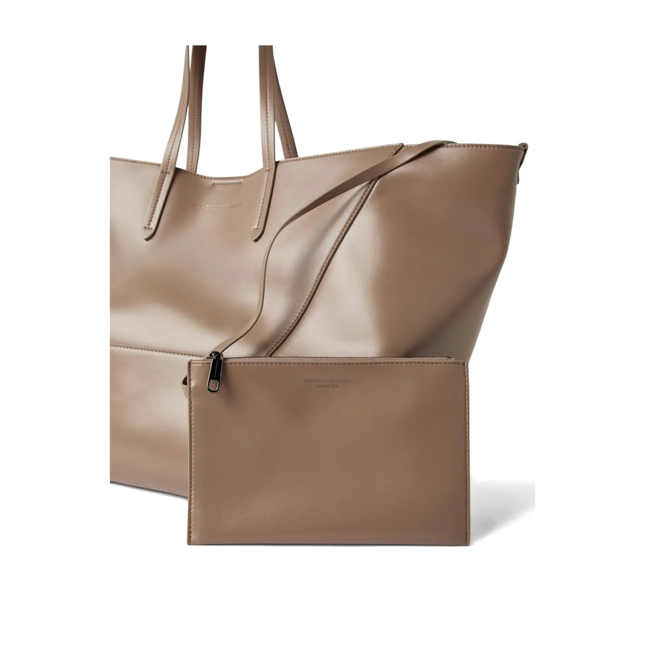 Large Calfskin Duo Bag in Hazelnut - Image 3