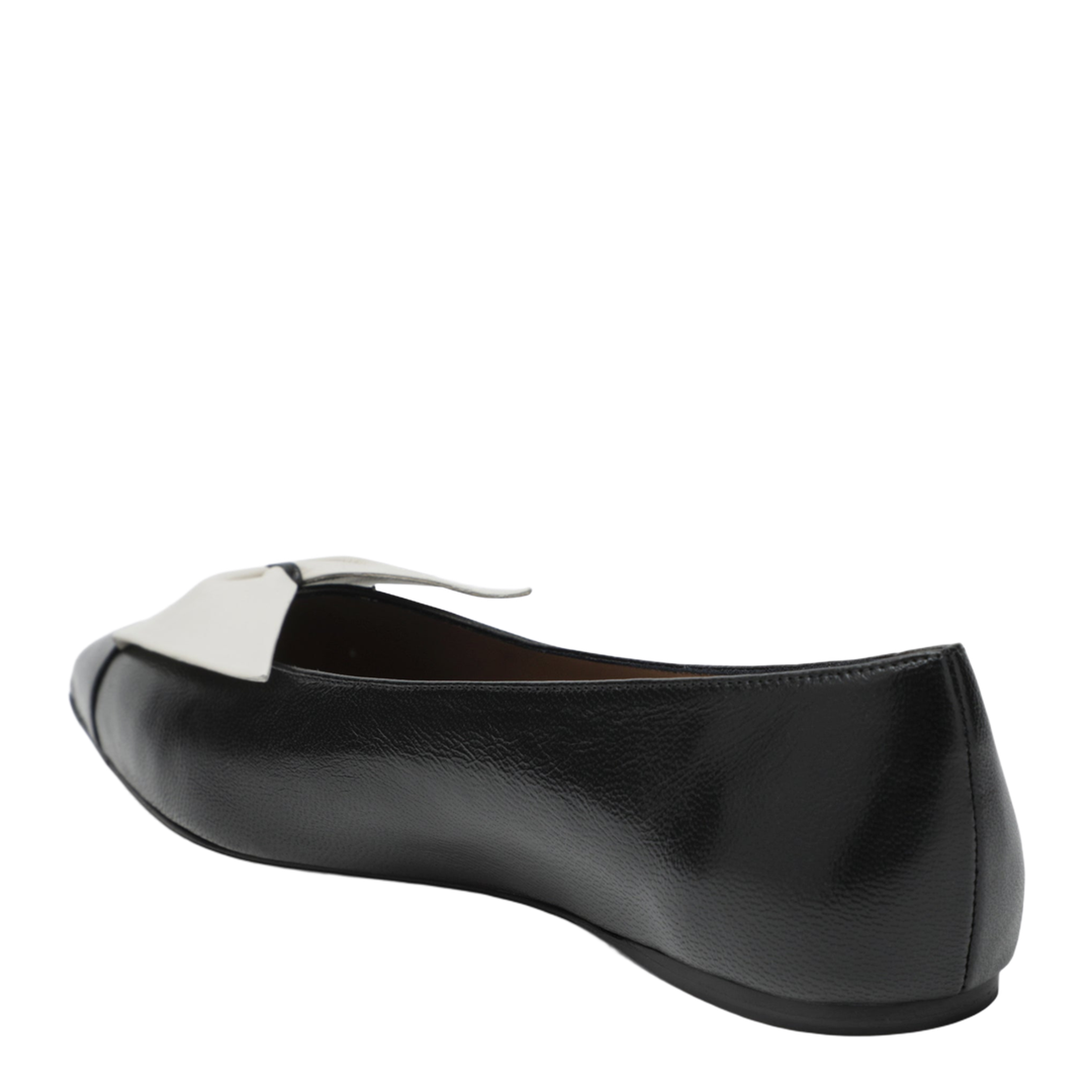 Soft Bow Ballerina Flats Black/Mascarpone - Image 2