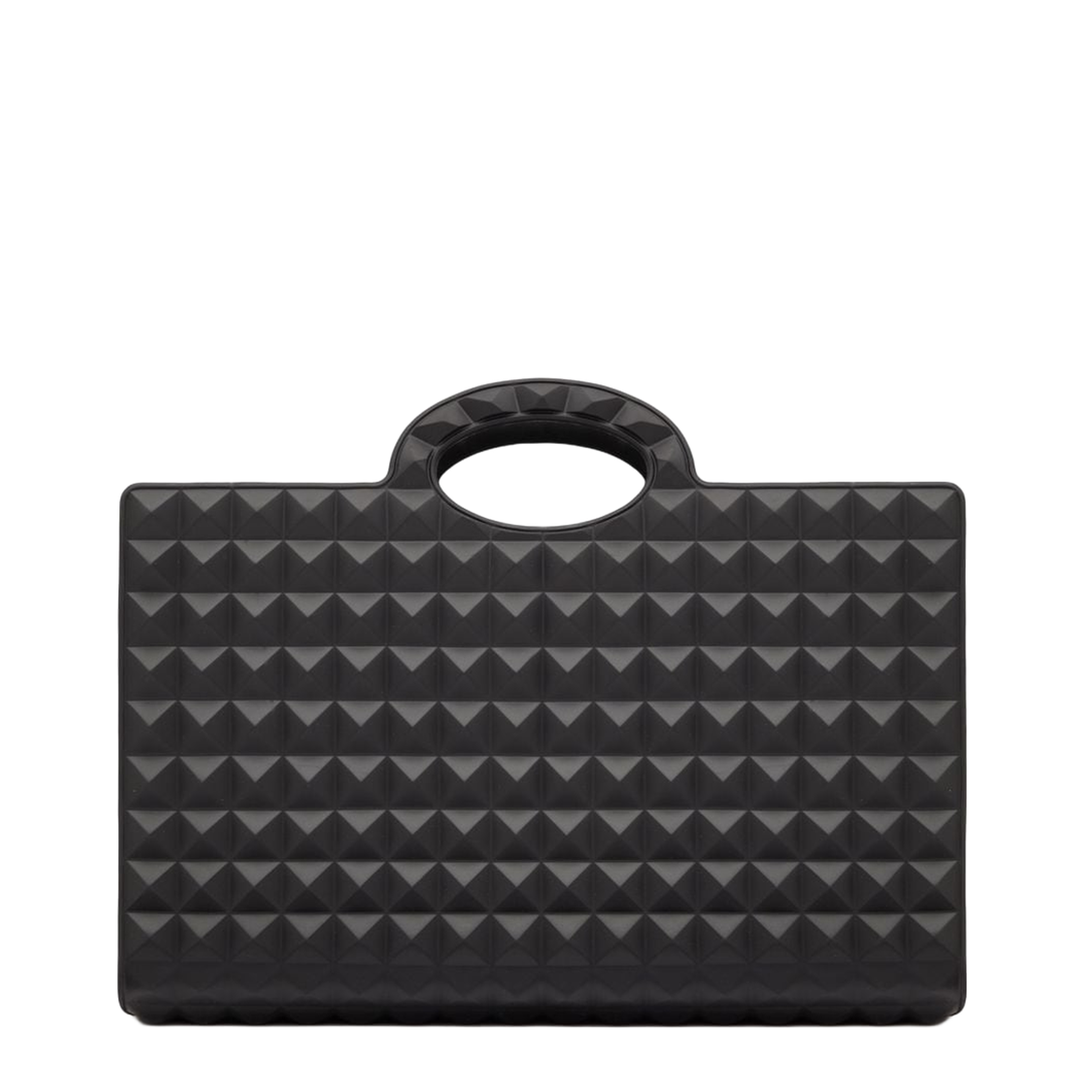 Black Rubber Le Troisième Shopping Bag - Image 1