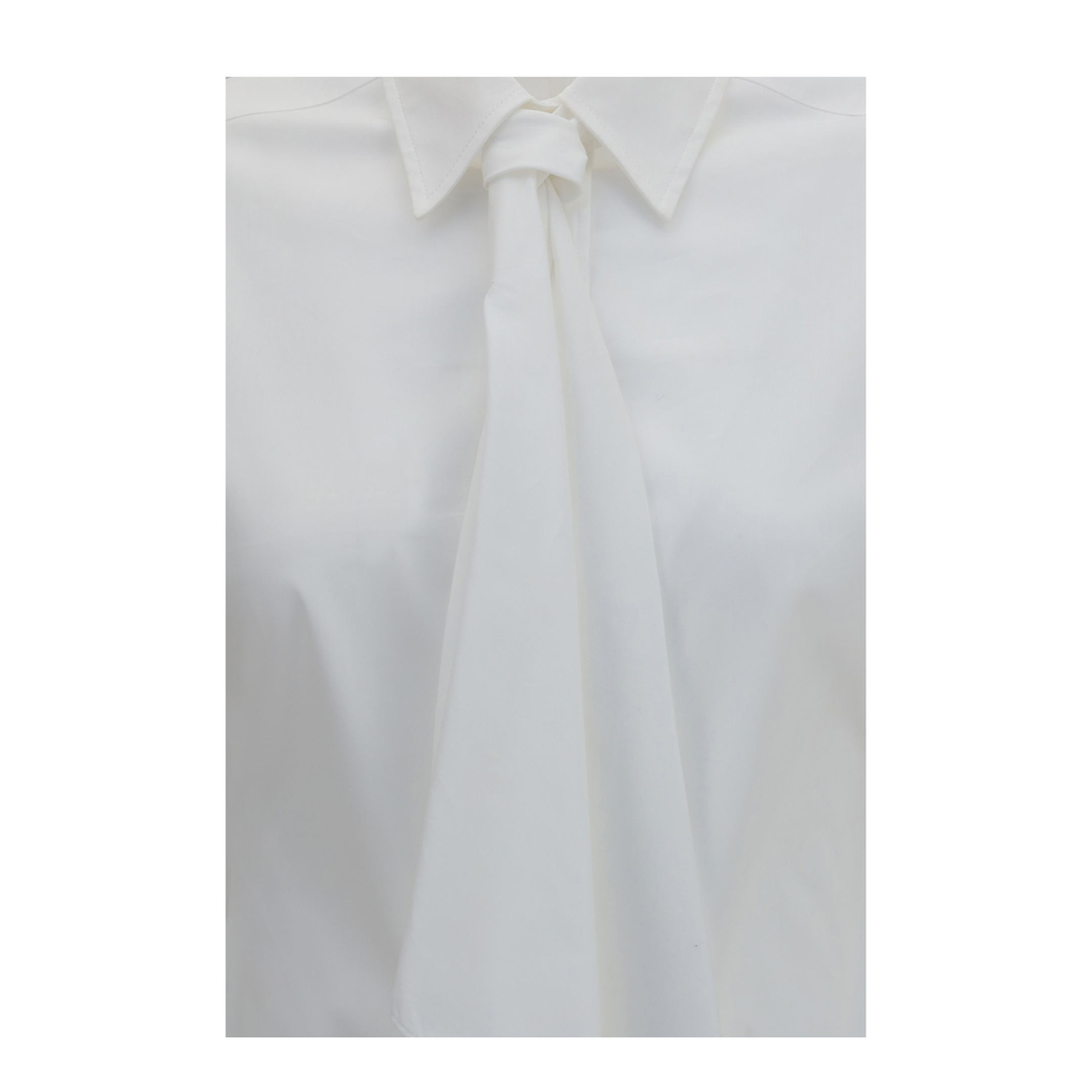 Cotton Blend Shirt with Tie - Image 3