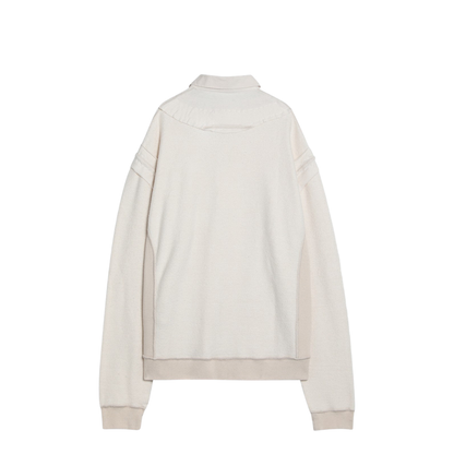 Distressed-Effect Ecru Sweatshirt - Image 2