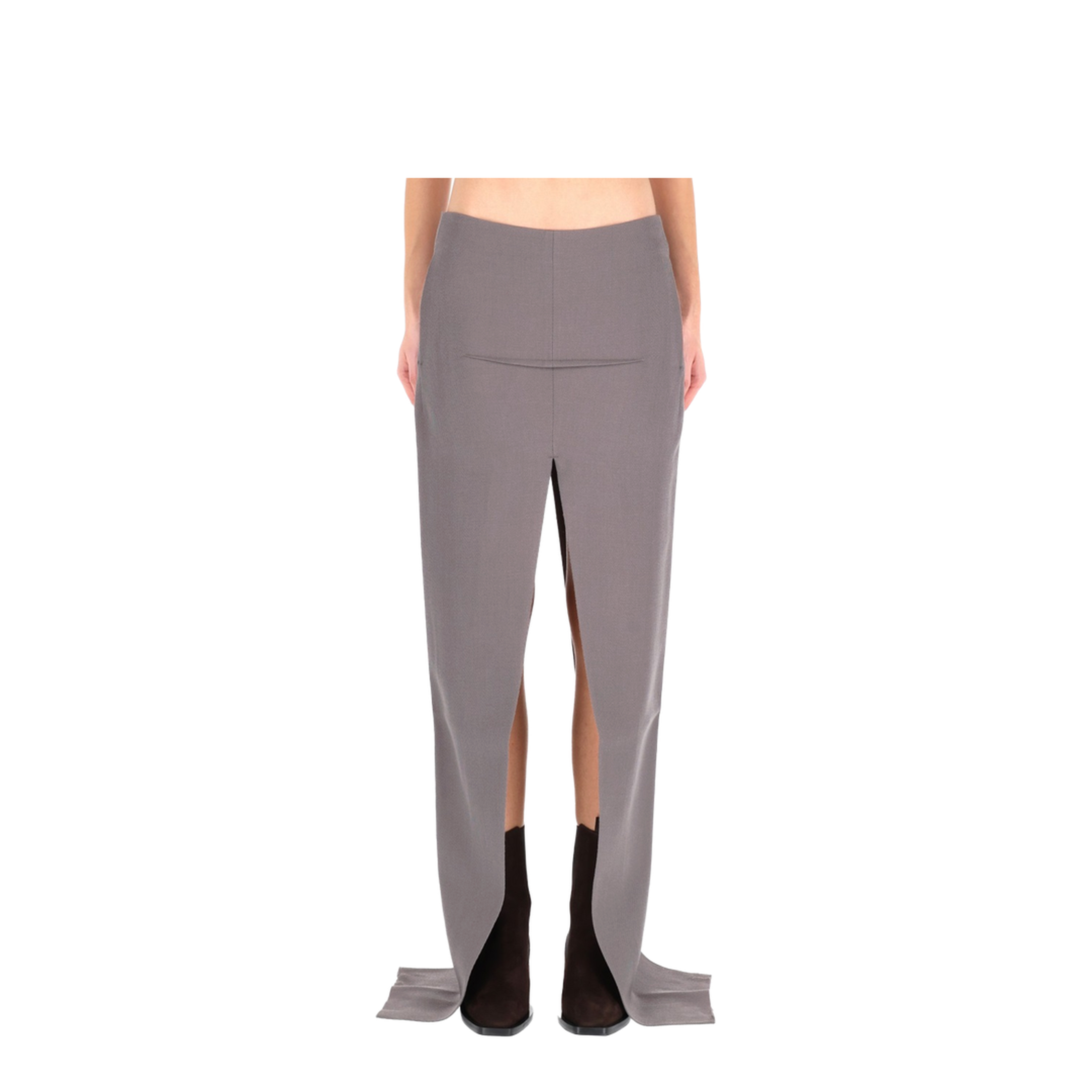 Long Skirt with Center Slits - Image 1