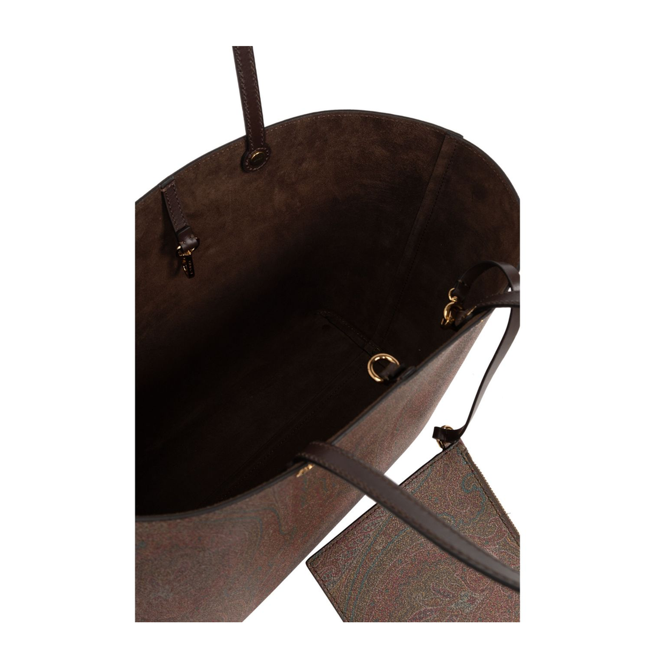 Essential Medium Paisley Tote Bag Brown - Image 1