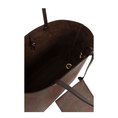 Essential Medium Paisley Tote Bag Brown - Image 1