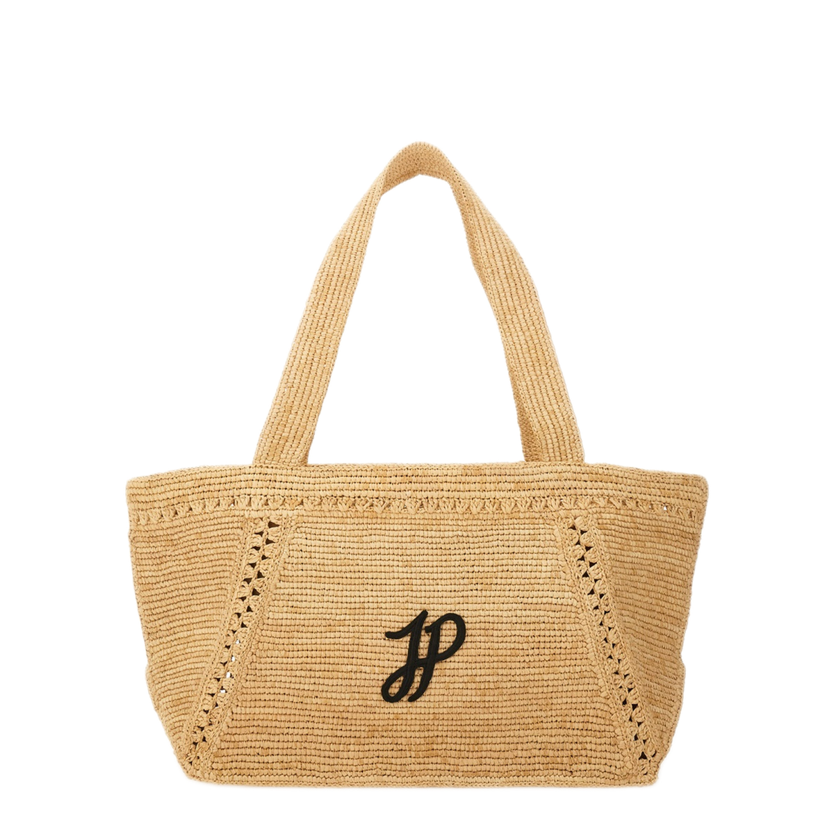 Trapeze GM Raffia Tote Bag - Vanilla - Image 1