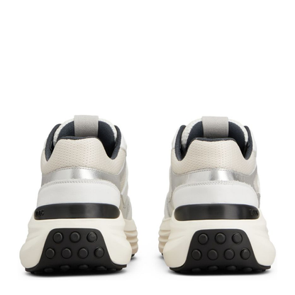 Sneakers in Leather and Fabric - Image 5