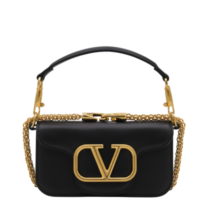 Locò Small Calfskin Shoulder Bag - Black - Image 1