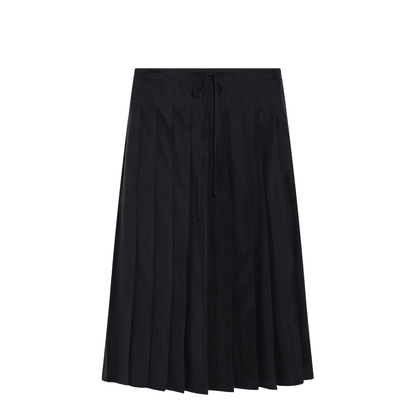 Blue Pleated Midi Skirt - Image 1