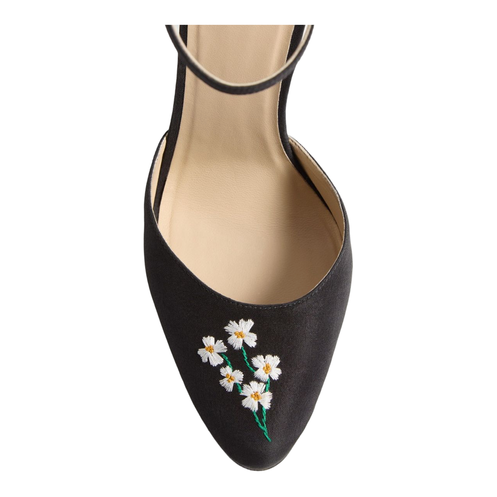 Embroidered Pumps - Black - Image 3