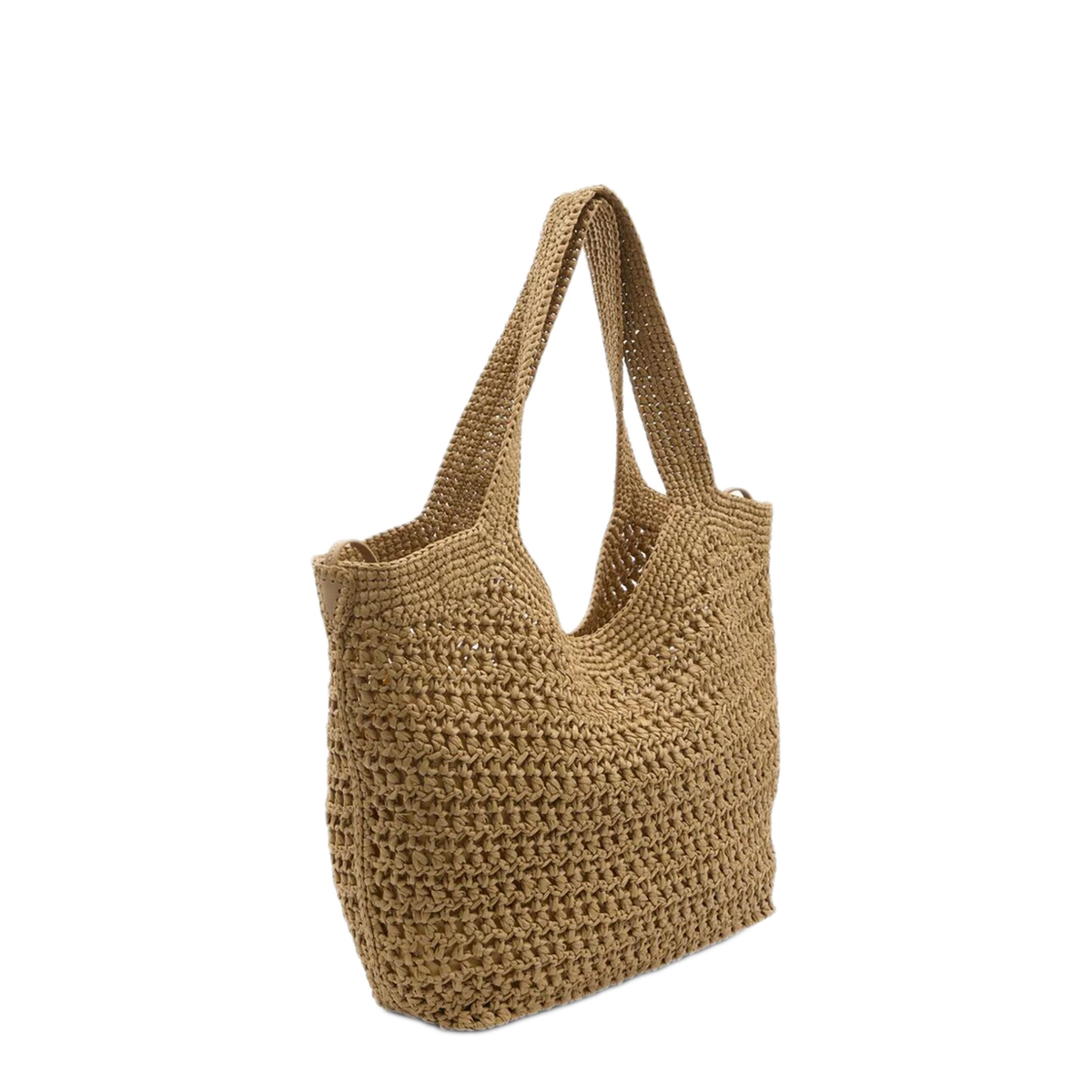 Medium Calfskin Shopping Bag - Light Camel - Image 2