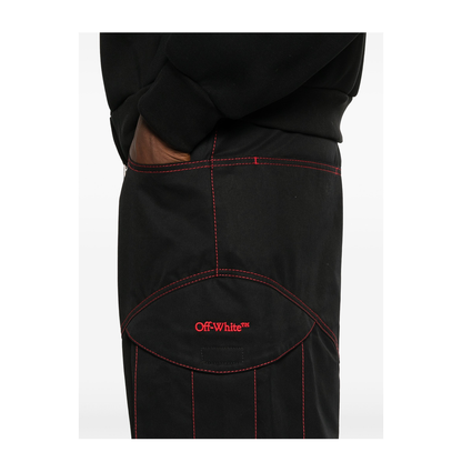 Contrast Stitches Cargo Pants - Image 5