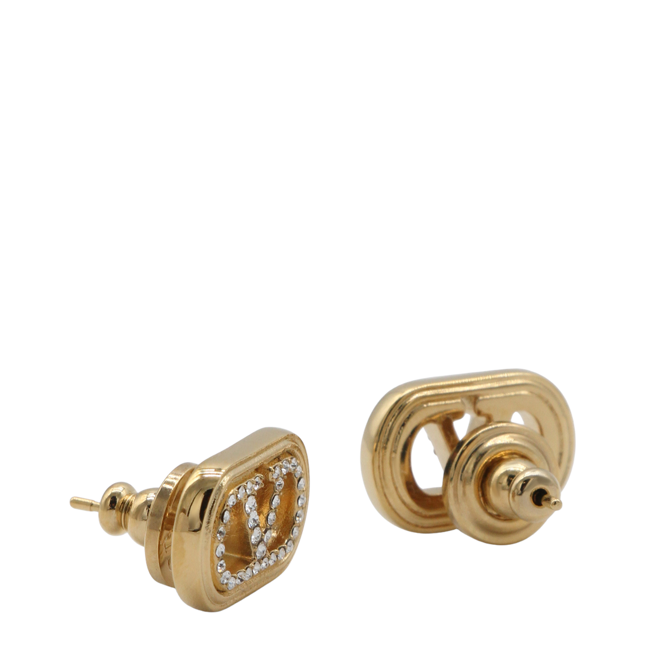 Ovalette Earrings with Rhinestones - Image 4