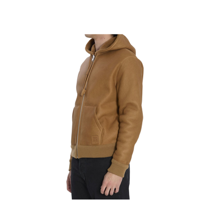 Hooded Leather Jacket - Image 5