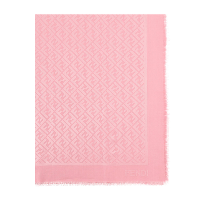 Pink Silk and Wool Shawl - Image 2